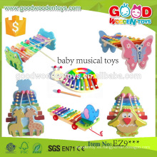 Juguetes educativos de madera vendedores calientes de EN71 / ASTM juguetes musicales del bebé de OEM / ODM
